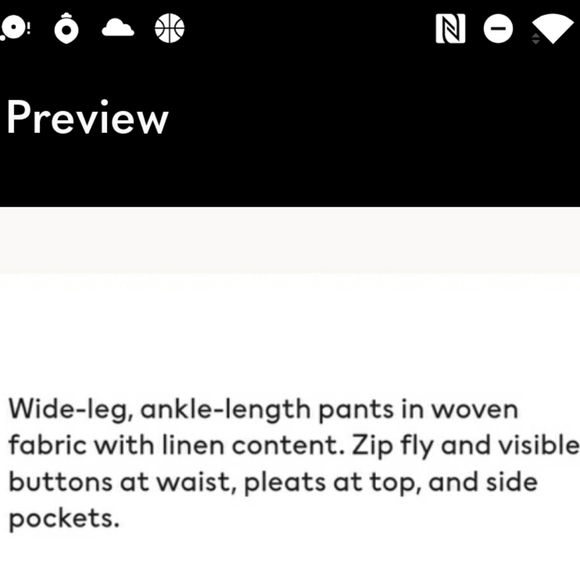 H&M Black and White Striped Wide Leg Pants - Picture 5 of 5